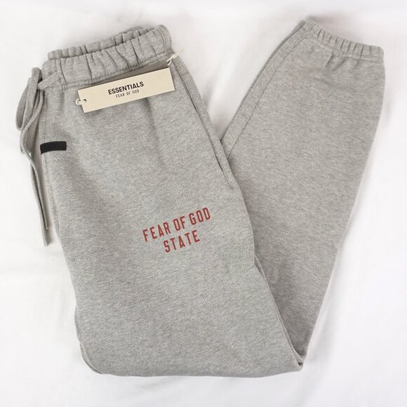 NWT Fear of God State Fleece Sweatpants in Dark Heather Grey - Size XXS - Picture 1 of 13
